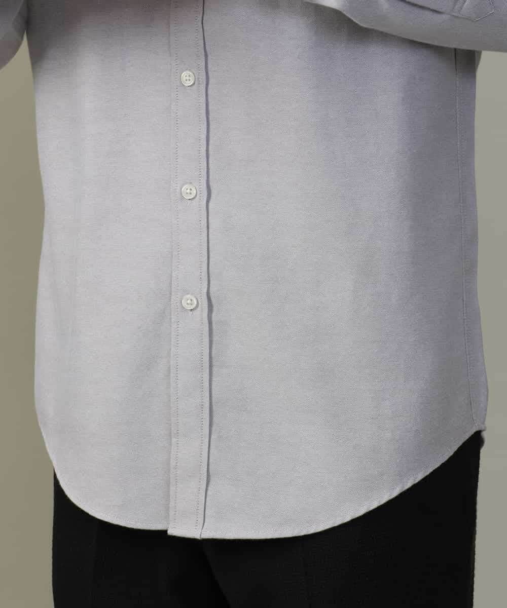 KHBJV01044 a.v.v MEN(アー・ヴェ・ヴェ) 【累計2万枚販売】エッフェル塔刺繍オックスボタンダウンシャツ ライトブラウン