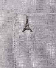 KHBJV01044 a.v.v MEN(アー・ヴェ・ヴェ) 【累計2万枚販売】エッフェル塔刺繍オックスボタンダウンシャツ ライトブラウン
