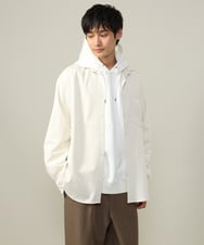 KHBJV13059 a.v.v MEN(アー・ヴェ・ヴェ) 【イージーケア/毛玉になりづらい】ワイドシルエットシャツ グリーン