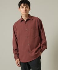 KHBJV17054 a.v.v MEN(アー・ヴェ・ヴェ) 【イージーケア】ワイドシルエットシャツ(セットアップ可)リライトシリーズ1 テラコッタ