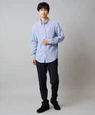 KHBLA20049 a.v.v MEN(アー・ヴェ・ヴェ) 【イージーケア/累計1.5万枚】サンライト起毛ストレッチシャツ【洗濯機で洗える/蓄熱保湿】 ホワイト