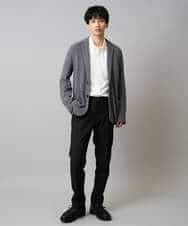 KHBLA20049 a.v.v MEN(アー・ヴェ・ヴェ) 【イージーケア/累計1.5万枚】サンライト起毛ストレッチシャツ【洗濯機で洗える/蓄熱保湿】 ホワイト