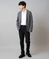 KHBLA20049 a.v.v MEN(アー・ヴェ・ヴェ) 【イージーケア/累計1.5万枚】サンライト起毛ストレッチシャツ【洗濯機で洗える/蓄熱保湿】 ホワイト