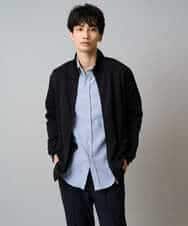 KHBLA20049 a.v.v MEN(アー・ヴェ・ヴェ) 【イージーケア/累計1.5万枚】サンライト起毛ストレッチシャツ【洗濯機で洗える/蓄熱保湿】 ホワイト