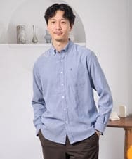 KHBLD20054 a.v.v MEN(アー・ヴェ・ヴェ) ＼大人気シャツに暖かさをプラス／サンライト起毛ストレッチ【蓄熱保温/イージーケア/洗濯機で洗える/微起毛/ストレッチ】 ライトブルー