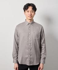 KHBLD20054 a.v.v MEN(アー・ヴェ・ヴェ) ＼大人気シャツに暖かさをプラス／サンライト起毛ストレッチ【蓄熱保温/イージーケア/洗濯機で洗える/微起毛/ストレッチ】 ホワイト