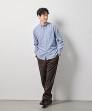 KHBLD20054 a.v.v MEN(アー・ヴェ・ヴェ) ＼大人気シャツに暖かさをプラス／サンライト起毛ストレッチ【蓄熱保温/イージーケア/洗濯機で洗える/微起毛/ストレッチ】 ホワイト