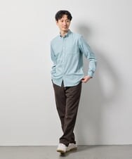 KHBLD20054 a.v.v MEN(アー・ヴェ・ヴェ) ＼大人気シャツに暖かさをプラス／サンライト起毛ストレッチ【蓄熱保温/イージーケア/洗濯機で洗える/微起毛/ストレッチ】 ホワイト