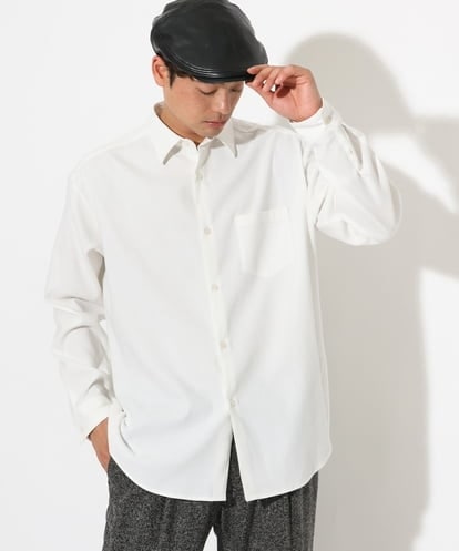KHBLS22049 a.v.v MEN サンライト起毛セミワイドシルエットシャツ