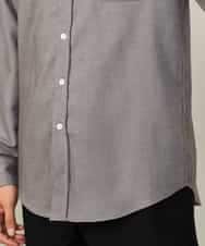 KHBLV20044 a.v.v MEN(アー・ヴェ・ヴェ) 【人気No1シャツ】エッフェル塔刺繍 起毛ストレッチシャツ ブラウン