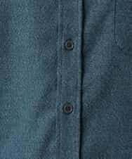 KHBLV20044 a.v.v MEN(アー・ヴェ・ヴェ) 【人気No1シャツ】エッフェル塔刺繍 起毛ストレッチシャツ ブラウン