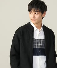 KHBLV21059 a.v.v MEN(アー・ヴェ・ヴェ) 【こなれシャツ】パネル切替 起毛シャツ(デザテクシリーズ） ホワイト