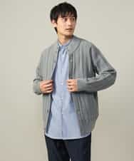 KHBLV23054 a.v.v MEN(アー・ヴェ・ヴェ) 【春まで使える】バンドカラー 起毛シャツ ライトブルー