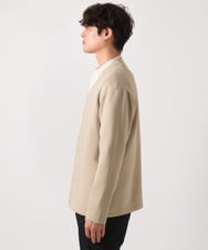 KHCEA01054 a.v.v MEN(アー・ヴェ・ヴェ) 【毛玉になりにくい】ソフトダンボールなめらかカーディガン ベージュ