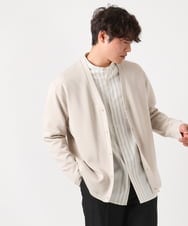 KHCEA01054 a.v.v MEN(アー・ヴェ・ヴェ) 【毛玉になりにくい】ソフトダンボールなめらかカーディガン ベージュ