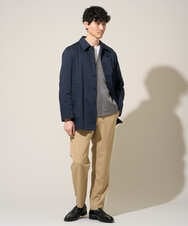 KHCED01059 a.v.v MEN(アー・ヴェ・ヴェ) 【イージーケア/洗濯機で洗える/毛玉になりにくい】ガーターカーディガン ダークグレー