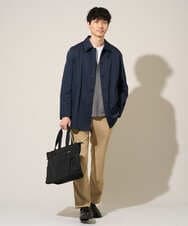 KHCED01059 a.v.v MEN(アー・ヴェ・ヴェ) 【イージーケア/洗濯機で洗える/毛玉になりにくい】ガーターカーディガン ダークグレー