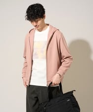 KHCED47069 a.v.v MEN(アー・ヴェ・ヴェ) 【イージーケア/洗濯機で洗える/毛玉になりにくい】ジャガードジップパーカー ベージュ