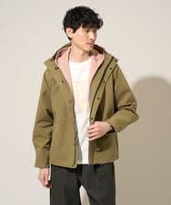 KHCED47069 a.v.v MEN(アー・ヴェ・ヴェ) 【イージーケア/洗濯機で洗える/毛玉になりにくい】ジャガードジップパーカー ベージュ