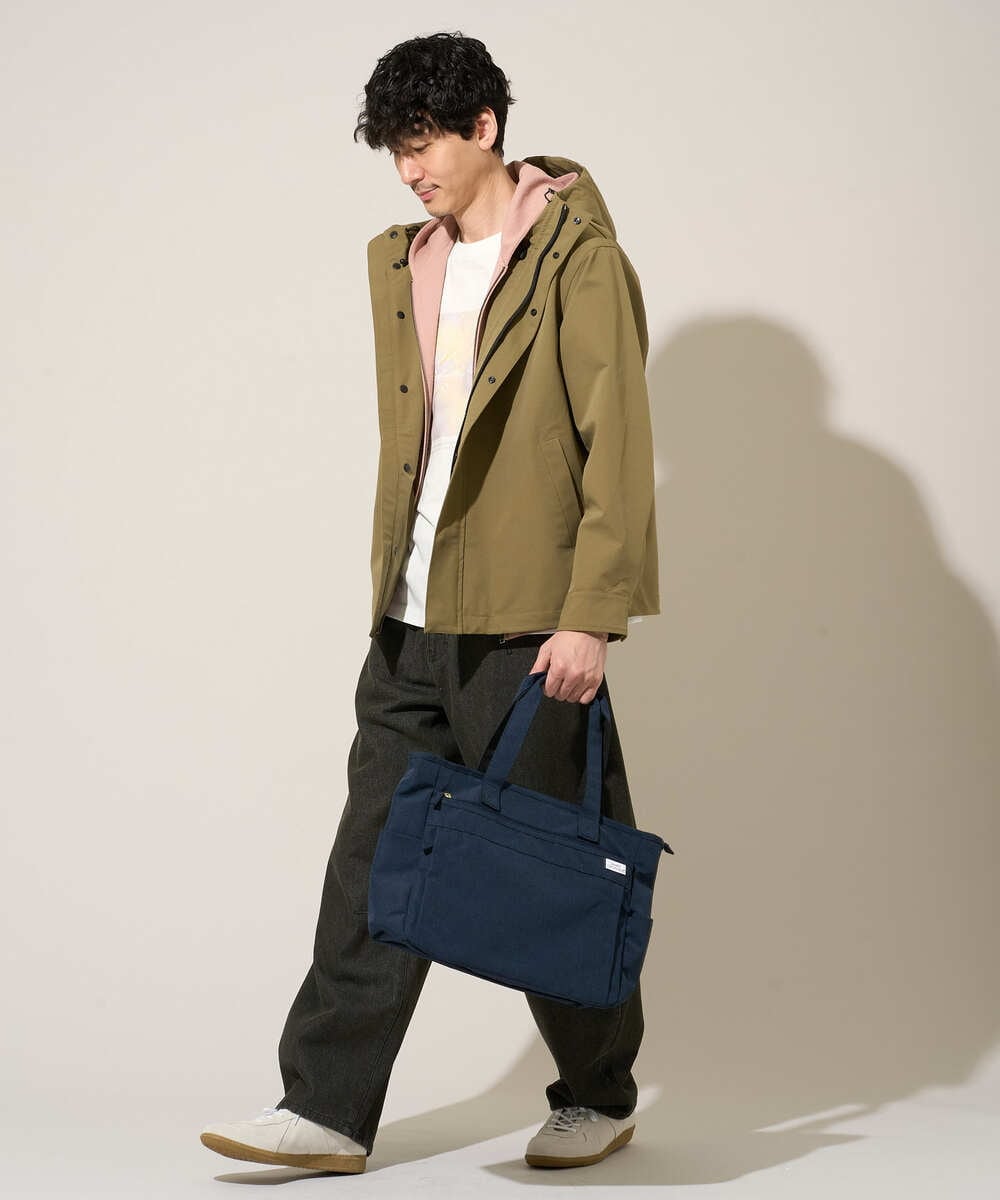 KHCED47069 a.v.v MEN(アー・ヴェ・ヴェ) 【イージーケア/洗濯機で洗える/毛玉になりにくい】ジャガードジップパーカー ベージュ