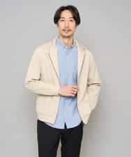 KHCED47069 a.v.v MEN(アー・ヴェ・ヴェ) 【イージーケア/洗濯機で洗える/毛玉になりにくい】ジャガードジップパーカー ベージュ