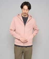 KHCED47069 a.v.v MEN(アー・ヴェ・ヴェ) 【イージーケア/洗濯機で洗える/毛玉になりにくい】ジャガードジップパーカー ベージュ