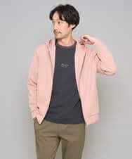 KHCED47069 a.v.v MEN(アー・ヴェ・ヴェ) 【イージーケア/洗濯機で洗える/毛玉になりにくい】ジャガードジップパーカー ベージュ