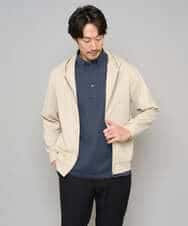 KHCED47069 a.v.v MEN(アー・ヴェ・ヴェ) 【イージーケア/洗濯機で洗える/毛玉になりにくい】ジャガードジップパーカー ベージュ