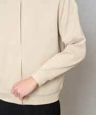 KHCED47069 a.v.v MEN(アー・ヴェ・ヴェ) 【イージーケア/洗濯機で洗える/毛玉になりにくい】ジャガードジップパーカー ベージュ