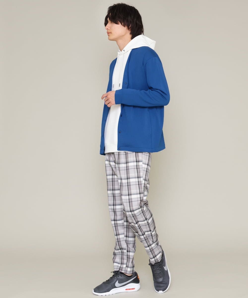 KHCES01054 a.v.v MEN(アー・ヴェ・ヴェ) 【累計8000枚販売】なめらかダンボールカーディガン ブルー