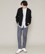 KHCES01054 a.v.v MEN(アー・ヴェ・ヴェ) 【累計8000枚販売】なめらかダンボールカーディガン ブルー