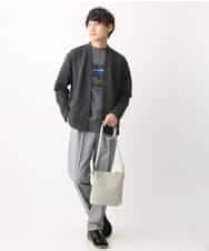 KHCEV01054 a.v.v MEN(アー・ヴェ・ヴェ) 【累計8000枚販売】なめらかダンボールカーディガン ライトブルー