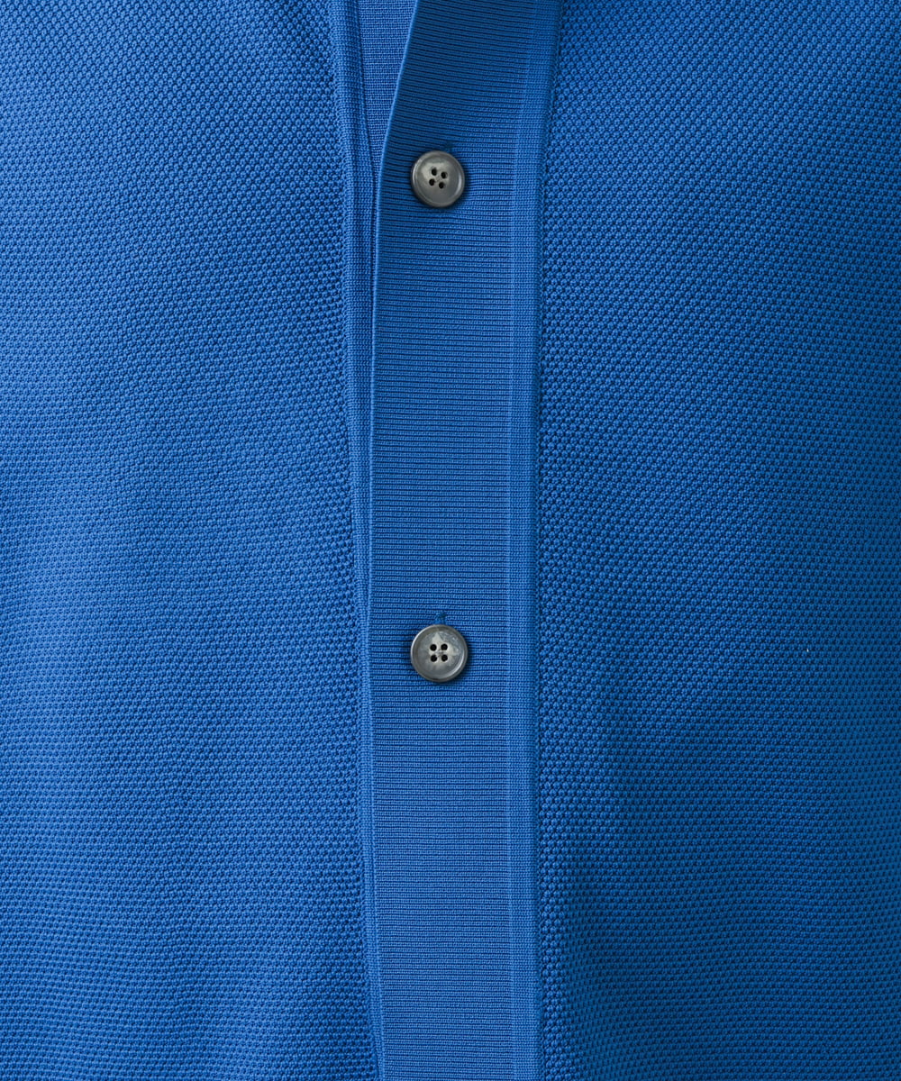 KHCFS20059 a.v.v MEN(アー・ヴェ・ヴェ) カノコ襟付きカーディガン ブルー