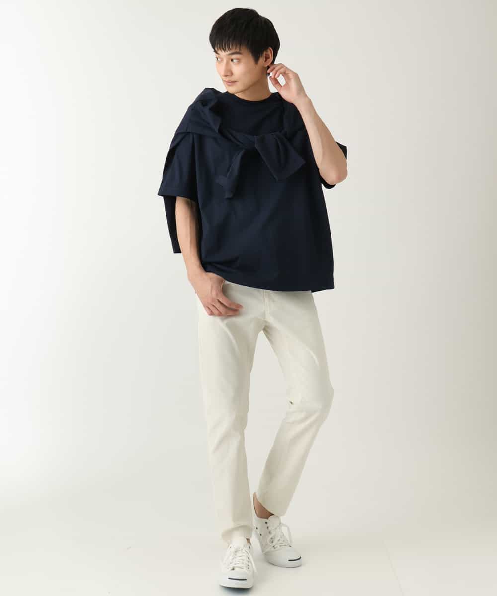 KHCGA55059 a.v.v MEN(アー・ヴェ・ヴェ) 【接触冷感/毛玉になりにくい】さらさらタッチVネックカーディガン ダークグレー