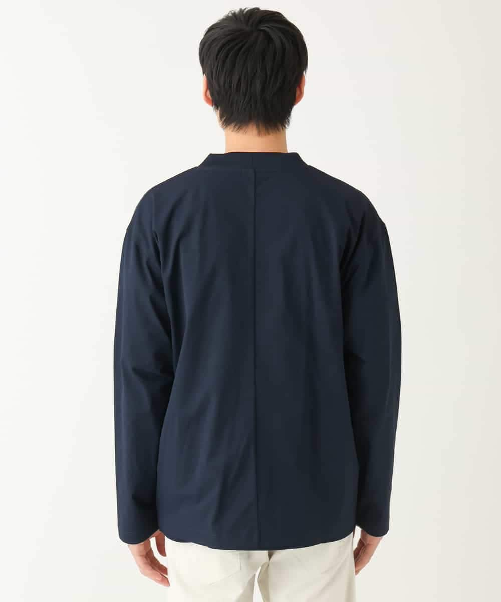 KHCGA55059 a.v.v MEN(アー・ヴェ・ヴェ) 【接触冷感/毛玉になりにくい】さらさらタッチVネックカーディガン ダークグレー