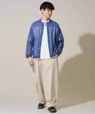 KHCGD30064 a.v.v MEN(アー・ヴェ・ヴェ) 【洗濯機で洗える】シアーニットカーディガン ブラック