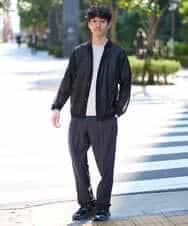 KHCGD30064 a.v.v MEN(アー・ヴェ・ヴェ) 【洗濯機で洗える】シアーニットカーディガン ブラック