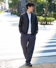 KHCGD30064 a.v.v MEN(アー・ヴェ・ヴェ) 【洗濯機で洗える】シアーニットカーディガン ブラック