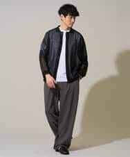 KHCGD30064 a.v.v MEN(アー・ヴェ・ヴェ) 【洗濯機で洗える】シアーニットカーディガン ブラック