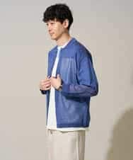 KHCGD30064 a.v.v MEN(アー・ヴェ・ヴェ) 【洗濯機で洗える】シアーニットカーディガン ブラック