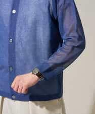 KHCGD30064 a.v.v MEN(アー・ヴェ・ヴェ) 【洗濯機で洗える】シアーニットカーディガン ブラック