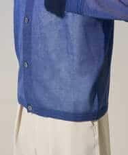 KHCGD30064 a.v.v MEN(アー・ヴェ・ヴェ) 【洗濯機で洗える】シアーニットカーディガン ブラック