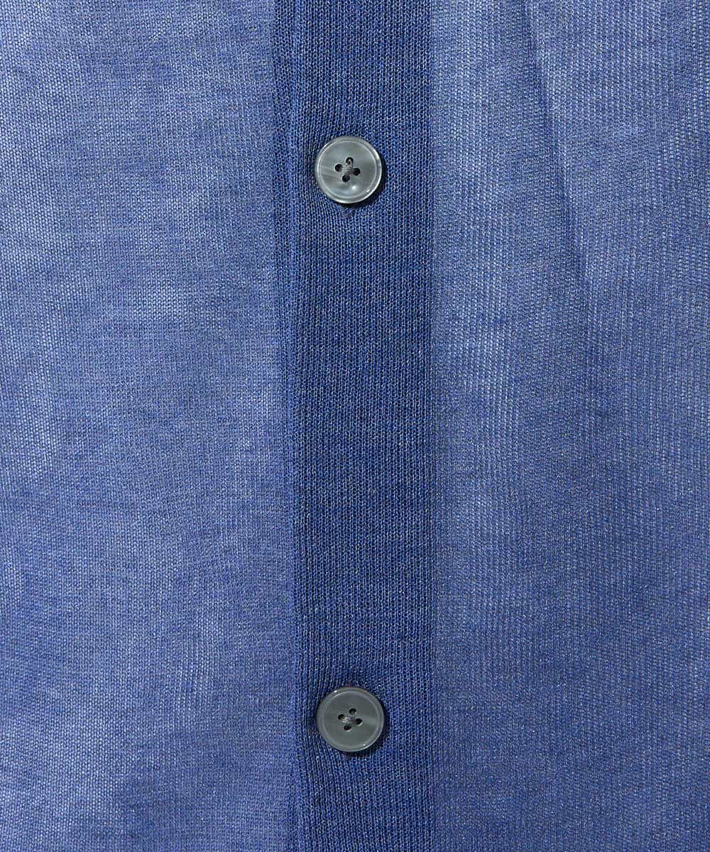 KHCGD30064 a.v.v MEN(アー・ヴェ・ヴェ) 【洗濯機で洗える】シアーニットカーディガン ブラック