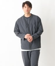KHCGV55059 a.v.v MEN(アー・ヴェ・ヴェ) 【速乾】Vネックカーディガン(URBAN TECHシリーズ） ダークグレー