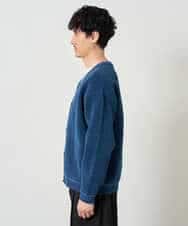 KHCJD06069 a.v.v MEN(アー・ヴェ・ヴェ) 【洗濯機で洗える】モールダブルフェイスニットカーディガン ダークグレー