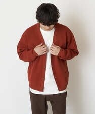 KHCJP02059 a.v.v MEN(アー・ヴェ・ヴェ) 【ユニセックス】アゼアミワイドシルエットカーディガン オレンジ
