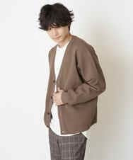 KHCJP02059 a.v.v MEN(アー・ヴェ・ヴェ) 【ユニセックス】アゼアミワイドシルエットカーディガン オレンジ
