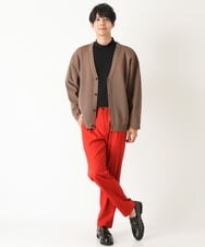 KHCJP02059 a.v.v MEN(アー・ヴェ・ヴェ) 【ユニセックス】アゼアミワイドシルエットカーディガン オレンジ