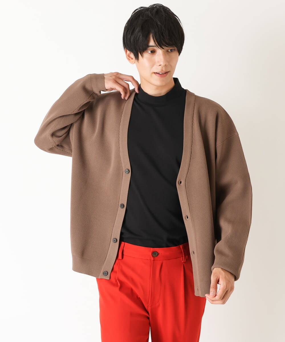 KHCJP02059 a.v.v MEN(アー・ヴェ・ヴェ) 【ユニセックス】アゼアミワイドシルエットカーディガン オレンジ