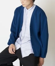 KHCJP02059 a.v.v MEN(アー・ヴェ・ヴェ) 【ユニセックス】アゼアミワイドシルエットカーディガン ブルー
